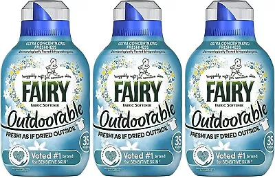 3 X Fairy Outdoorable Non-Bio Fabric Conditioner 35 Wash 490ml • £13.99