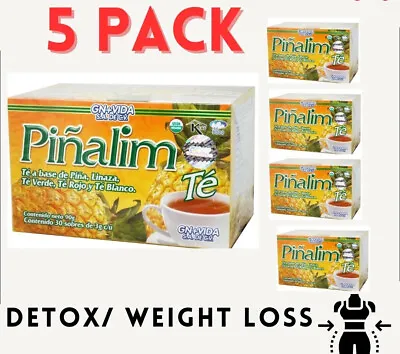 5x Te Piñalim De Piña GN+Vida Piñalim Tea DIET Weight Loss Detox Bajar De Peso • $41.11