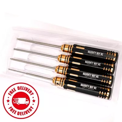 Naughty Boy RC Metric Ball End Hex Driver RC Tool Set (4) 1.5 2.0 2.5 3.0mm • $27.99