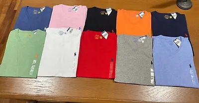 Brand New With Tag NWT  Polo Ralph Lauren Mens Classic Fit V NECK T Tee Shirt • $38.89