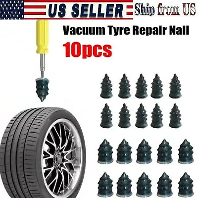 Car Tubeless Vacuum Tyre Puncture Repair Kit Screw Nails Tire Patch Plug Fix New • $4.99