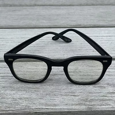 Bausch & Lomb Reading Glasses Frame Only 4 1/2 - 5 3/4 Vintage Square Black • $169.97