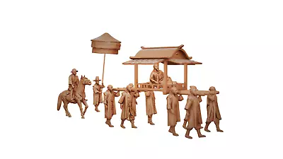 Medieval Japanese Town 5805 | Realistic Japanese Village | 28mm D&D Miniatures • $45