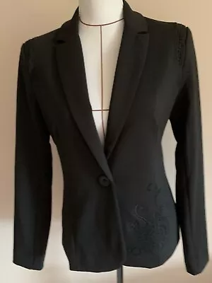 Desigual Black Ladies Jacket Size 38 (8) • $50