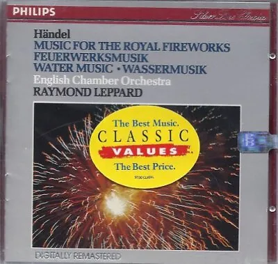 Handel : Music For The Royal Fireworks Water Mus CD FREE Shipping Save £s • £2.71