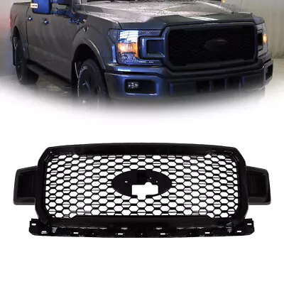 For 2018-2020 Ford F-150 Front Radiator Grille Grill Assembly Black JL3Z8200SL • $186.25