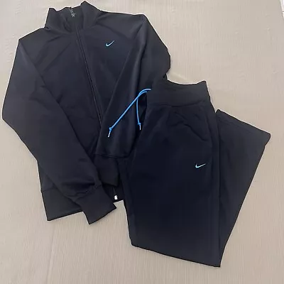 Nike Women's  The Athletic Dept Navy Tracksuit Jacket & Pants Set/outfit Size L • $49.99