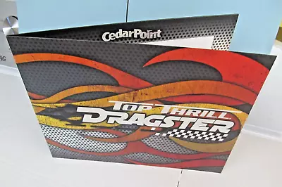 2015 Cedar Point Amusement Park ~ Top Thrill Dragster Photo Holder & Ride Specs • $24
