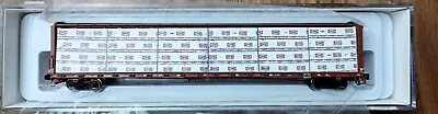 Rapido Trains N #562002A NSC Centerbeam Flat Car BNSF (Brown) #563114 • $47