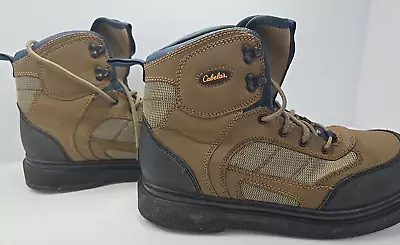 Cabela's Men's Size 12 Ultralight II Felt Wading Boots Brown With Studs • $26.99