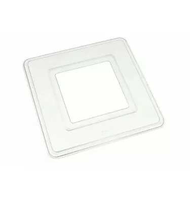 12x CLEAR SINGLE LIGHT SWITCH FINGER PLATE SURROUND BACK PLATE PLASTIC UK SLR • £9.99