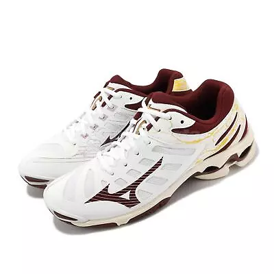 Mizuno Wave Voltage White Red Men Volleyball Sports Shoes Sneakers V1GA2160-45 • $89.99