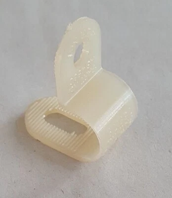 £3.99 • Buy 80x 6mm White Nylon Plastic P Clips - High Quality Fasteners For Cable & Tubing
