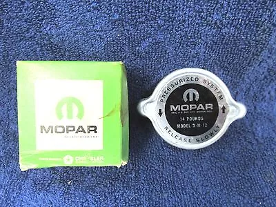 1960's MOPAR 14 Lbs PRESSURE  RADIATOR CAP   NOS MOPAR  1123 • $24.99