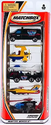 Matchbox Airspeed 5 Pack 2001 NEW Plane Mission Helicopter Ford Police Panel Van • $19.99