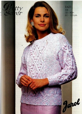 £0.85 • Buy Jarol Pretty Saver DK KNITTING PATTERN, Women Sweater