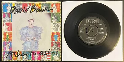 David Bowie – Ashes To Ashes - 7'' Vinyl Single - 1st Press - (A2/B1) - VG+/VG+ • £19.99