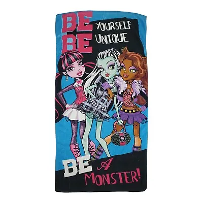 Monster High Beach Towel Mattel Be Yourself Be Unique Summer 2013 • $12.85