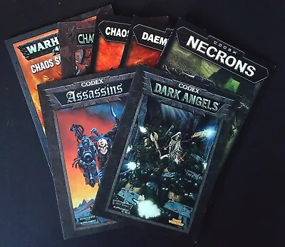 Warhammer 40k Codex Books - 7 Books - Space Marines Daemonhunters Necrons • £36.99