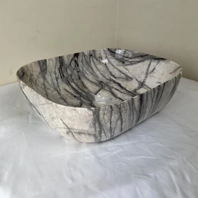 Countertop Basin - Cream Marble-H 145mm X W 500mm X D 395mm • £89