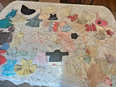 Large Lot Hard Plastic / Ginny / Madame Alexander Misc Doll Clothing Lot 60+ Pc • $49.99