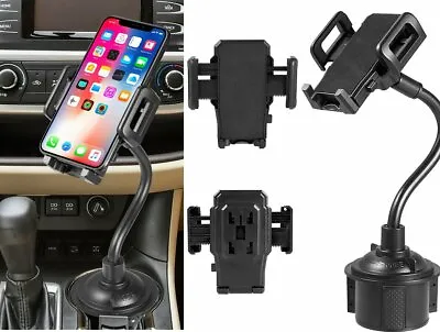 $9.85 • Buy Adjustable 360° Universal Car Mount Holder Gooseneck Cup Cradle For Cell Phone