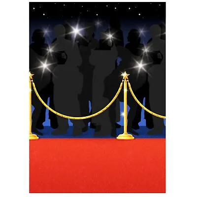Amscan Hollywood Red Carpet Room Scene Setters (4 Rolls) SG15364 • £22.49