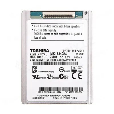 MK1634GAL 160GB Toshiba Hard Drive HDD For Apple IPod Classic 7th 5.5Gen • $35