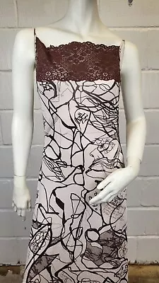 £115 • Buy Vintage Christian Lacroix Bazar Silk Dress Size Uk 10 12 Us 8 10 Eu 38 40 Rare