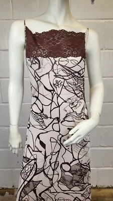 £115 • Buy Vintage Christian Lacroix Bazar Silk Dress Size Uk 10 12 Us 8 10 Eu 38 40 Rare