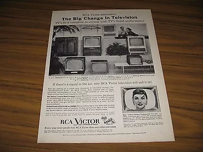 1955 Print Ad RCA Victor TV Sets 7 Television Models • $15.67