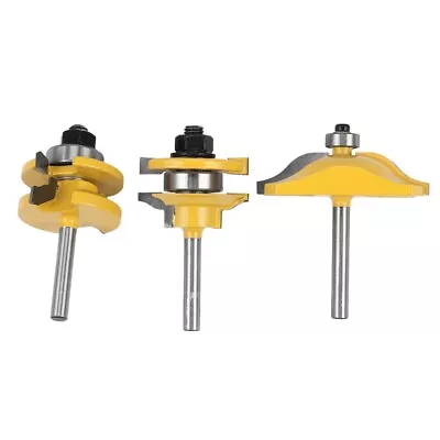 3Pc1/4 Raised Panel Cabinet Door Router Bit Set - 3 Bit Ogee Woodworking C • £27.59