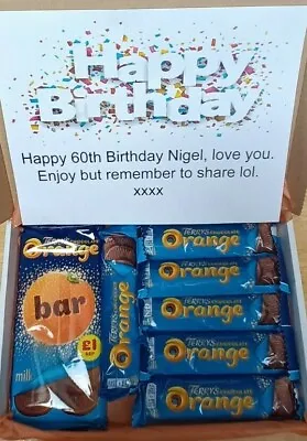 TERRY'S CHOCOLATE ORANGE Personalised Hamper Box Birthday Christmas Gift Present • £8.99