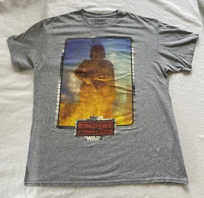 $19.99 • Buy Star Wars Empire Strikes Back Boba Fett Men’s Large L Gray T-shirt