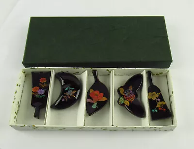 Boxed Set Of Novelty Japanese Lacquer Chopstick Stands • $59.72
