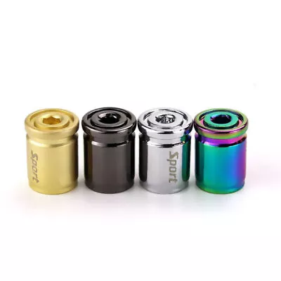 £4.92 • Buy 4x Titanium Anti-theft Car Tire Valve Cap Aluminum Sport Exterior Auto Air  Y WL