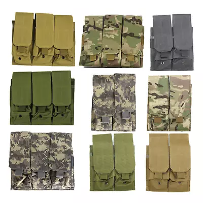 MOLLE Double / Triple Magazine Pouch Tactical Military Paintball Airsoft Pouch • $9.99