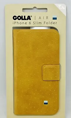 Premium Golla Air Iphone 6 Slim Folder Case - Card Holder Magnetic Clasp - Fudge • $20
