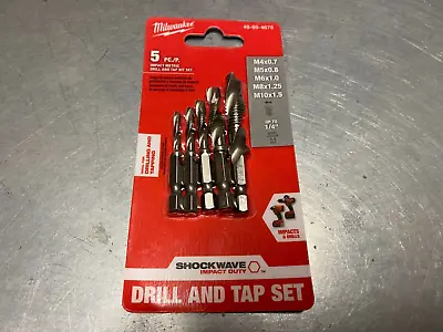 Milwaukee Shockwave 5 Piece Drill & Tap Set * 48894875 ⭐️ • £28.94