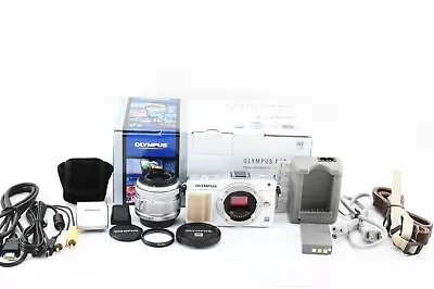 OLYMPUS PEN E-PM2 16.1MP White 14-42mm II Lens [Exc W/BoxFlash Y1431 • $515.04