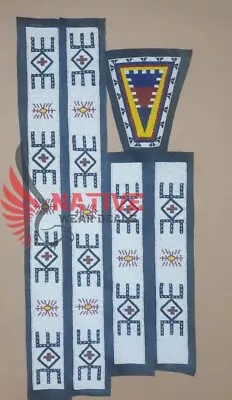 Powwow Handmade American Sioux Bead Work For War Shirts / Pants / Leggings • $84.15