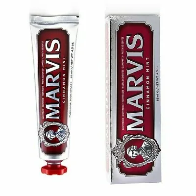 *1-Pack* Marvis Cinnamon Mint 4.5 Oz 85 ML Toothpaste Tube 411176 • $13.99
