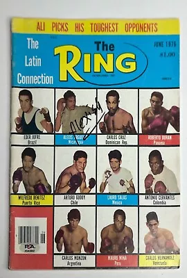 Alexis Arguello Signed The Ring Magazine PSA AN43842 • $97.46