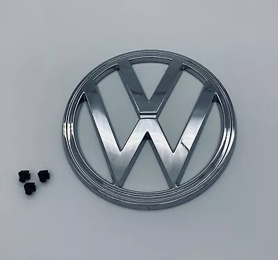 $54.99 • Buy Vw Volkswagen Kombi Camper Bus Front Badge Emblem 73-79 With 3x Clips.