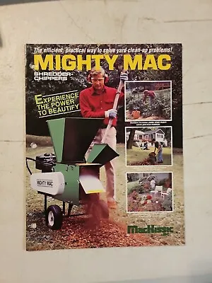 Mighty MAC Chipper Shredder Sales Brochure Catalog Amerind MacKissic  • $8.05
