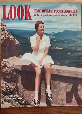 Look Magazine December 1940 Nazi Propaganda Hitler  Bma20 • $29.50