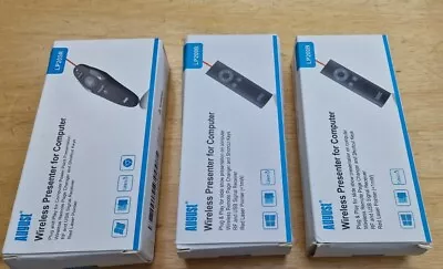 3 August Wireless Presenter For Computer Clicker Slides Power Point Laser • £22