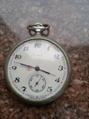 Vintage MOLNIJA Pocket Watch Cal 3602. Wolves USSR Correct Work • $60