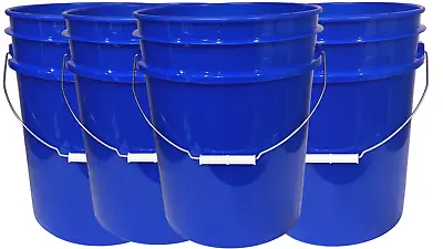 5 Gallon Food Grade Plastic Bucket -Made In USA- (Pack Of 4containers ) • $46.77