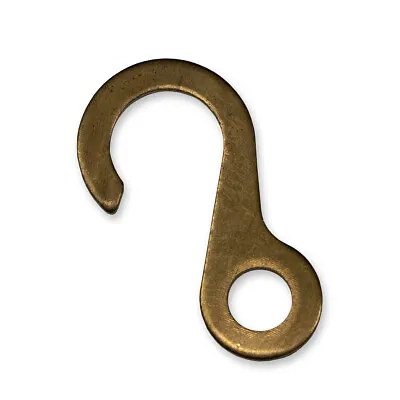 Long Case Clock Chain End Hook In Brass 8 Day Weight Spare Parts Repairs • £3.50